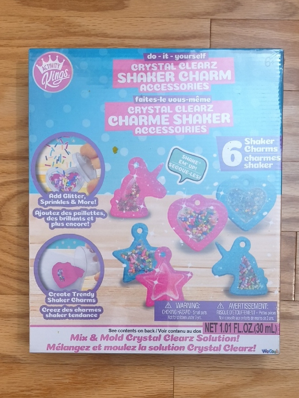 Crystal Clearz Shaker Charm Accessories NWT
